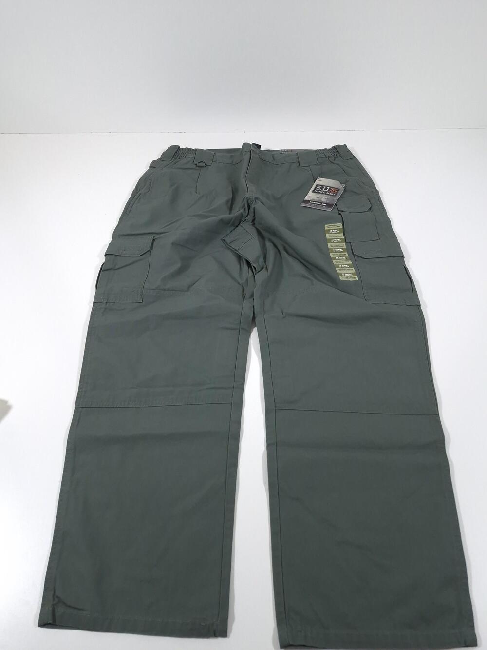 5.11 Tactical Cargo Pants Mens 42x32 Green Cotton Canvas Utility Workwear